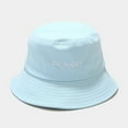 thumbnail image 2 of Prolriy Bucket Hat Outdoor Printing Fisherman's Hat Women's Bucket Hat Fashion Basin Sunshade Baseball Caps Hats for Women Light Blue, 2 of 2