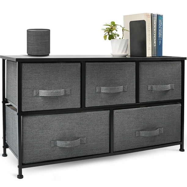 676 likes · 18 talking about this. cerbior wide drawer dresser storage organizer 5 drawer closet shelves sturdy steel frame wood top with easy pull fabric bins for clothing blankets