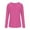 Hot Pink, variant on Womens Tops Long Sleeved Round Neck Layered Sleeve Solid Color Top Base Shirt Orange M,Blouse for Women
