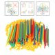 thumbnail image 5 of Bloques de construcción de paja juguetes coloridos de enclavamiento de ingeniería juguetes de construcción de juguete de diversión - 600 piezas Sunnimix Conectores de pajitas, 5 of 8