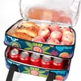 thumbnail image 5 of Peace Double Layer Insulated Lunch Bag with Two Compartments, Large Capacity, Hand Carry, 7.1x11.4x16.1 Inches, 5 of 6