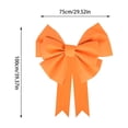 thumbnail image 3 of BBilaBu Giant Decorative Bow, 39Inch Orange DIY Bow Kit with Layered Loops and Long Tails for Front Door, Tree Topper, Wall Backdrop, Birthday Party, Wedding and Holiday Decor, 3 of 7