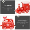 thumbnail image 4 of OUNONA Décor Robuste de Train de Noël Rouge pour Fête des Fêtes Intérieure et Présentation sur Table, 4 of 6