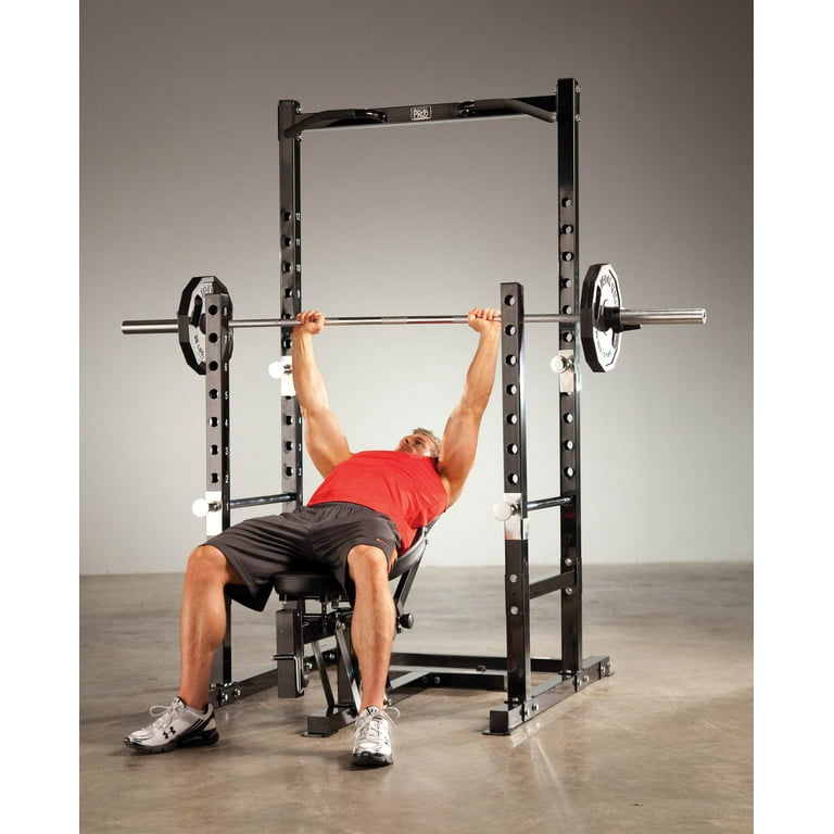 Prematuur regering werkelijk Marcy Pro Eight-Position Home Gym Platinum Power Rack and Bench | PM-3800 -  Walmart.com