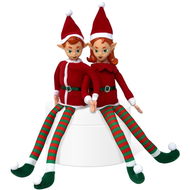Set de muñecos elfos navideños The Original Elf de 30 cm articulados