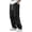 Black, variant on Men's Baggy Track Pants Losse Fit Lightweight Sweatpants Wide Straight Leg Parachute Pants Streetwear Grey 2Xl