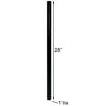 thumbnail image 2 of Erva Tubular Steel Pole Section, Black, 28", 2 of 2