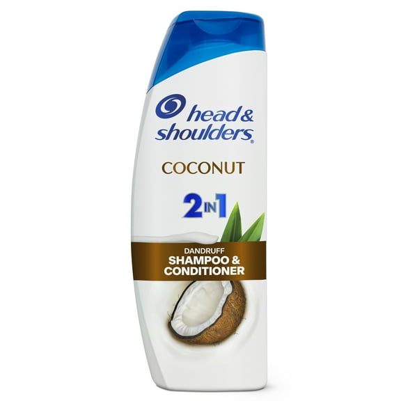 Head and Shoulders 2 in 1 Dandruff Shampoo and Conditioner, Anti-Dandruff Treatment, Coconut for Daily Use, Paraben Free, 12.5 oz