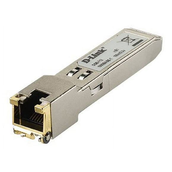 D-Link DGS 712 - SFP (mini-GBIC) transceiver module - 1GbE - 1000Base-T - RJ-45 - pour des 30XX; DGS 12XX; DXS 1210; Nuclias Cloud-Managed DBS-2000-28, 2000-52; xStack DES-3528