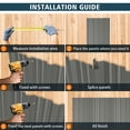 thumbnail image 2 of 15PCS 61.02”x18.9” Metal Roofing Panels,120ft² Galvanized Corrugated Metal Sheets,Gray, 2 of 7