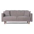thumbnail image 2 of Sofá Cama De Velvet Gris Claro Beehive Memory Foam Modelo Annika, 2 of 8