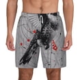 thumbnail image 2 of Picia Abstract Geometric Hummingbird pattern Mens Swim Trunks with Compression Liner Stretch Beach Shorts Quick Dry with Zipper Pockets No-Chafing Board Shorts-Medium, 2 of 9