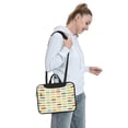 thumbnail image 6 of Lsque Colorful Mustache Pattern Laptop Bag – Portable & Slim Single-Shoulder Computer Case with Adjustable Strap, Protective, Lightweight for 13”/14”/15.6” Laptops, 6 of 8