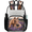 Multicolor 4, variant on Cartoon Koala Clear Backpack for Stadium Events, Leaf Leaves Transparent Plastic Bag for Games, Security Checks, Festivals, Concerts