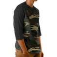 thumbnail image 2 of Ma Croix Men's Raglan 3/4 Sleeves Casual Cotton Baseball Jersey T-Shirt, 2 of 4