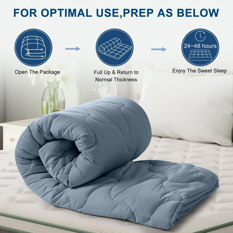 Ingalik Queen Mattress Pad, 400TC Cotton Pillow Top Mattress Cover, Quilted Fitted Mattress Protector with 8-21 inch Deep Pocket, Cooling Mattress