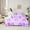 Purple, variant on Homewish 3D Loves Pattern 7-Piece Bedding Comforter Set,Modern Graffiti King Bedding Sets,Gold Purple White Bed Sheets For Girls,Breathable Home Decor Reversible