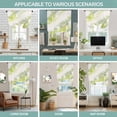 thumbnail image 6 of Green Yellow Floral Tie Up Curtains for Small Windows,Adjustable Rod Pocket Valance 45 Inch Short, Modern Abstract Art Flowers Aesthetic Window Treatment Balloon Roman Blind Shade, 34" x 45", 6 of 9