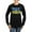 Black, variant on CafePress - Distressed, 80S Style, Ukraine, Ghost Of Kyiv, Zel - Women's Long Sleeve Graphic Tee Casual Fit