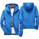 thumbnail image 3 of Nuevas chaquetas de senderismo al aire libre impermeable con capucha rompevientos abrigo hombres otoño Casual tácticas de pesca chaquetas militares de color sólido 7XL, 3 of 5