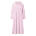 thumbnail image 5 of DGMIOCS Women’s Cozy Hoodie Dress for Home and Casual Wear Soft Winter Tunic with Front Pockets Relaxed Warm Loungewear Outfit Pink XXL, 5 of 5