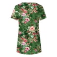 thumbnail image 4 of Fiudx Tops para Mujer Blusa Casual de Manga Corta con Estampado de Botones y Cuello Redondo para Mujer, 4 of 5