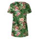 thumbnail image 5 of Blusas de Manga Corta para las Mujeres Botón Impreso Cuello Redondo Top Casual, Blusas para las Mujeres Casual, 5 of 5
