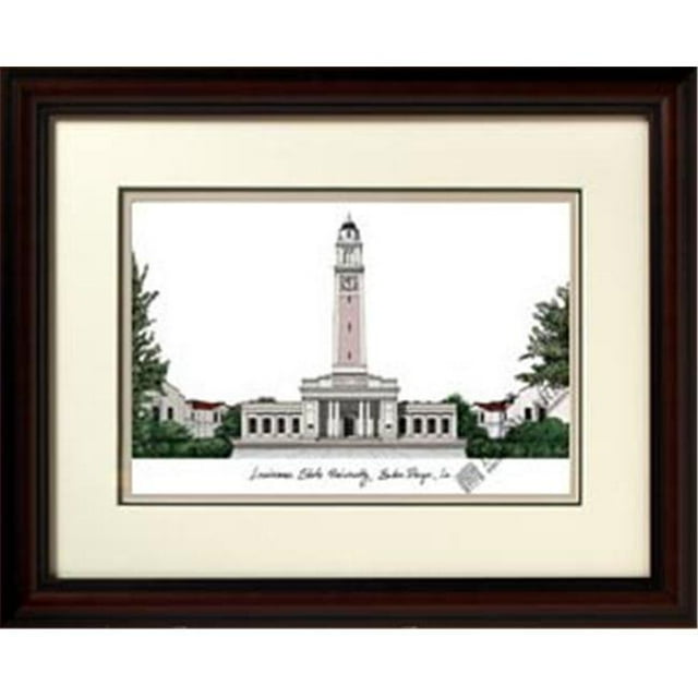 Campus Images LA999R Louisiana State University Alumnus Framed Lithograph