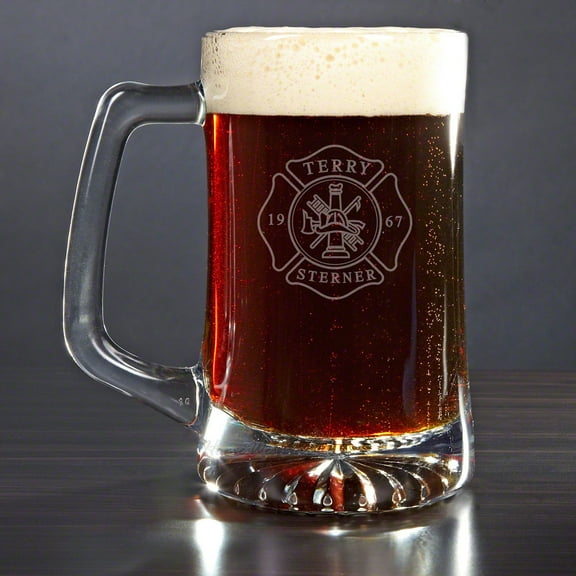 Firefighter Personalized Beer Mug