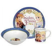 Disney Frozen Sisters Forever 3-Piece Dinnerware Set