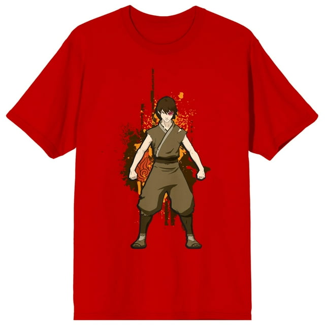Avatar : le Dernier Maître de l'Air Zuko Posture d'Action T-Shirt Rouge