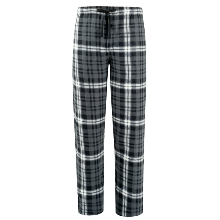 Fruit of the Loom Men s Plaid Fleece Pajama Pants 2 Pack Walmart