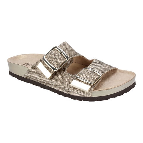 White mountain gold sales glitter sandals