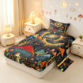 thumbnail image 2 of Homewish Watercolor Botanical Mushroom Twin Sheets,Vintage Fungus Plant Bedding,3 Pieces,1 Flat Sheet,1 Fitted Sheet and 1 Pillowcase, 2 of 6