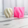 thumbnail image 3 of Wave Rotation Geometry Candle Mold Resin Mould Epoxy Resin Casting Molds for DIY Handmade Soap Candle Cake Decoration, 3 of 3