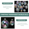 thumbnail image 4 of 18 Pcs DIY Christmas Iridescent Ornaments Balls, Clear Plastic Rainbow Bubbles Hanging Filled Ornaments, Iridescent Xmas Tree Decorations for Christmas, Halloween(1.18 in,1.57 in,1.97 in,2.36 in), 4 of 11