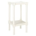 thumbnail image 3 of SAFAVIEH Rafiki Solid Rustic Square Accent Table, Distressed White, 3 of 7