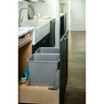 thumbnail image 2 of Rev A Shelf 4WC-24DM2-SC 2 Contenants à Déchets Coulissants à Fermeture Douce de 30 Qt, Gris, 2 of 7