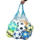 thumbnail image 1 of Red de 100 cm para balones, fútbol, ​​baloncesto, red de 10 balones, 2 colores, red para juegos de puerta, red lavable de doble color, 1 of 5