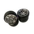 thumbnail image 1 of Wheels and Tires Set for Tamiya TT01 rc wheels TT02 HSP Crawler Vehicles Trucks White, 1 of 7