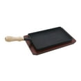 thumbnail image 1 of Plancha de hierro fundido, sartén antiadherente para asar, sartén ergonómica portátil para asar, sartén para huevos, estufas de Gas, Rvs, interiores y, 1 of 8