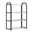 thumbnail image 2 of 4-Tier Shoe Rack Organizer | Stackable Plastic Shoe Shelf for Men Women & Kids | Black or White | Space-Saving Storage for Closet Entryway Bedroom | Easy Assembly No Tools Needed, 2 of 6