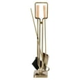 thumbnail image 4 of Modern Ember Levi 29.5" H 5 Piece Fireplace Tool Set inch Aged Brass - Black, 4 of 8