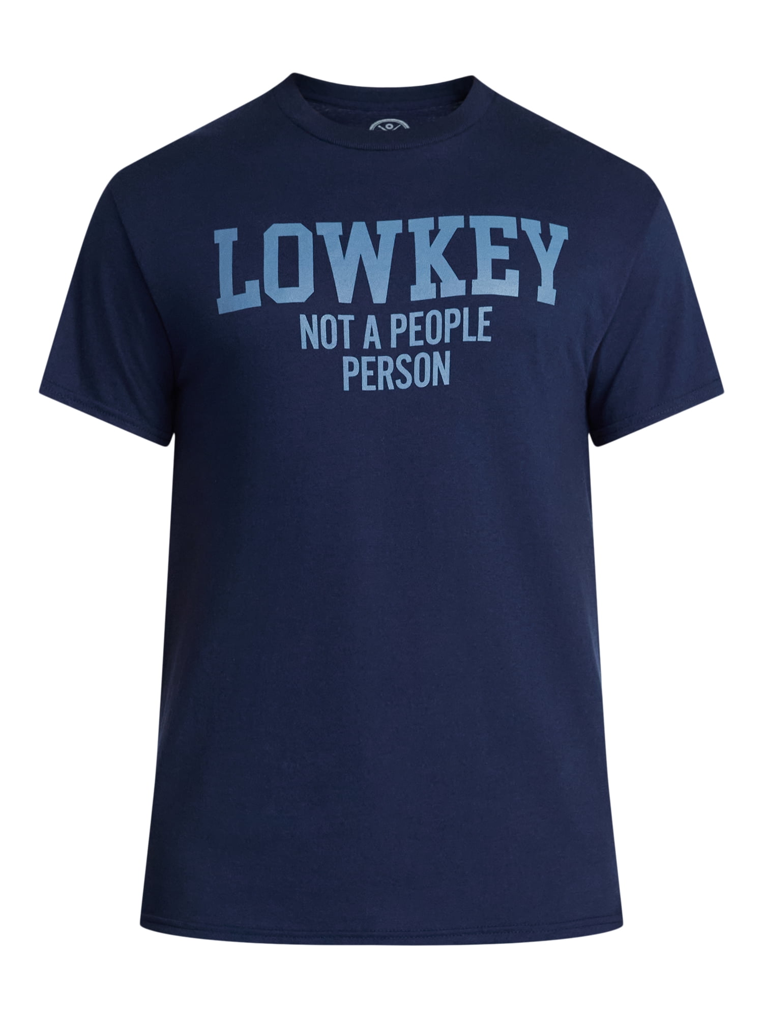 Humor Men's and Big Men's Lowkey Not a People Person Graphic Tee, Sizes S-3XL