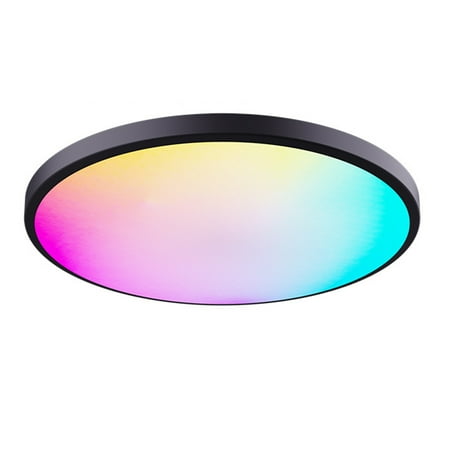 

RGBCW Ceiling Lamp Full Color Dimming Intelligent RF Remote Control Bedroom Round Ceiling Lamp