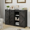 thumbnail image 7 of Vabches Bathroom Floor Cabinet, Free Standing Storage Cabinet with 4 Drawers and Adjustable Shelf, Sliding Door, 7 of 7