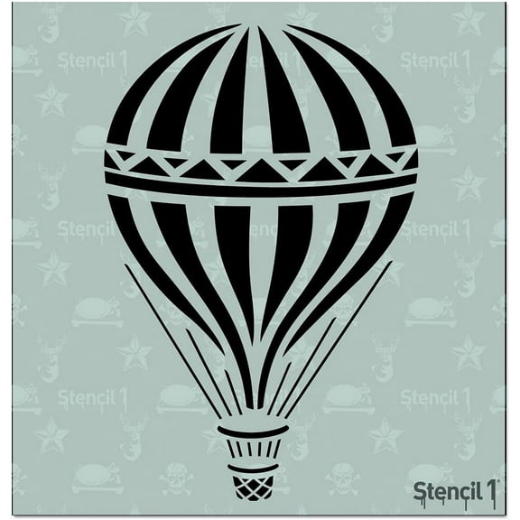 Stencil1 Hot Air Balloon Stencil 5.75" x 6"