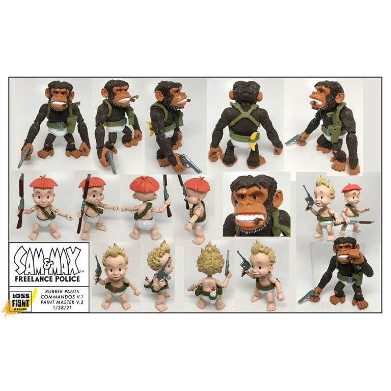 Sam & Max Wv 2 Rubber Pants Commandos DX Figure Set - Walmart.com