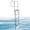 5 Steps, variant on VEVOR Retractable Dock Ladder, 5 Steps, Aluminum Alloy Pontoon Boat Swim Ladder with Auto-Lift Float, Non-Slip Wide Steps, 500 lbs Weight Capacity, Adjustable Height, for Lake Pool Marine Boarding