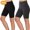 Dark Gray, variant on Amzcrzy Shorts Women Lounge Shorts Women 2PC Women's Fashion Solid Color Leggings with Yoga Sport Elastic Quarter Pants Shorts Leggings Womens Shorts Womens Shorts Casual Short Sets for Women